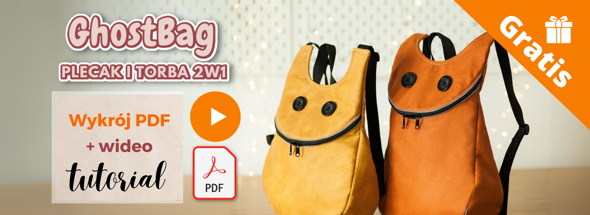 ghostbag ghostbackpack sewing pattern kursy szycia online wykroje PDF tutoriale Kamila Plasun