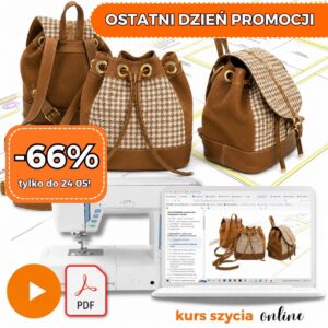 Idealny Bucket Bag – kurs szycia online – 2 modele, 4 wykroje