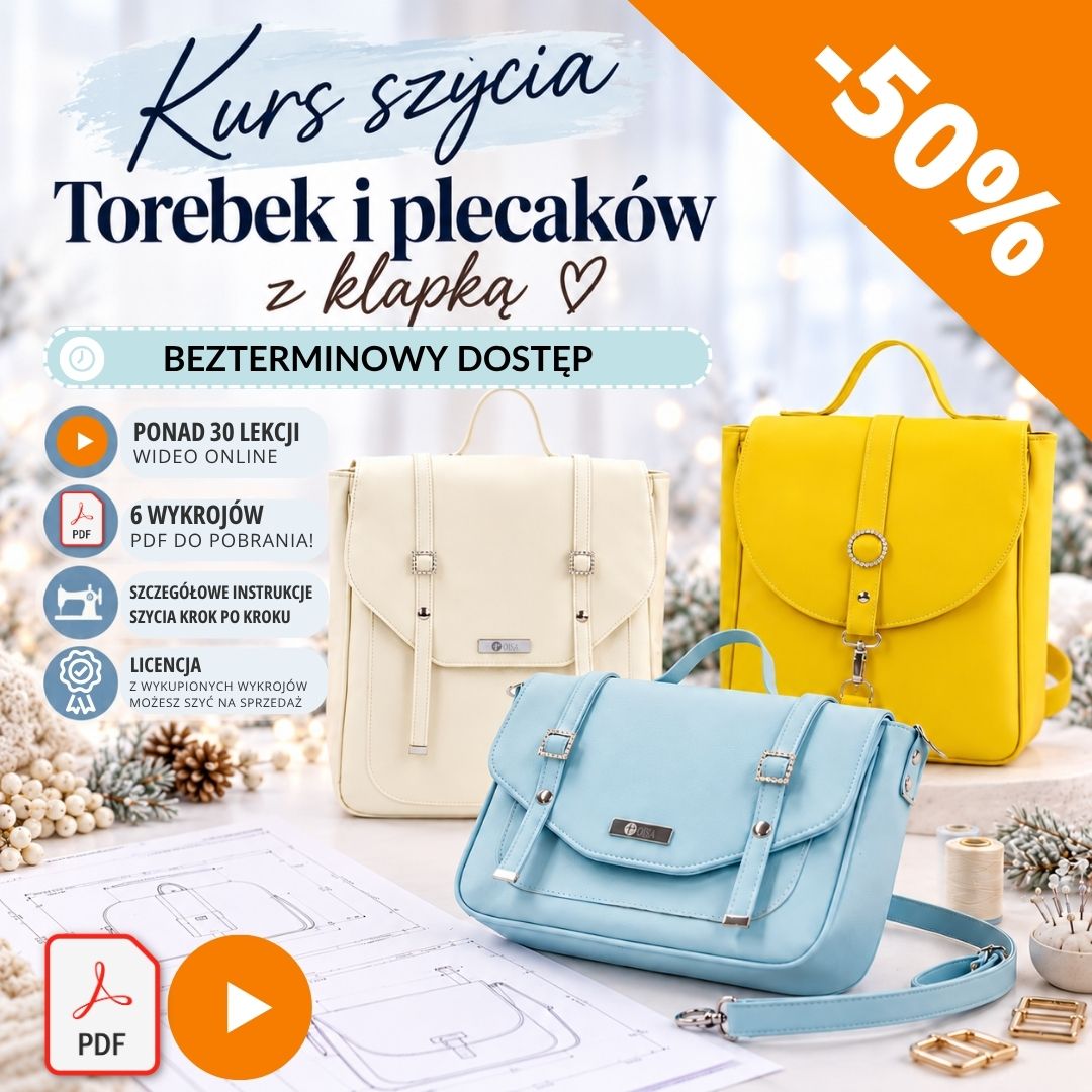 kurs szycia toreb z klapką