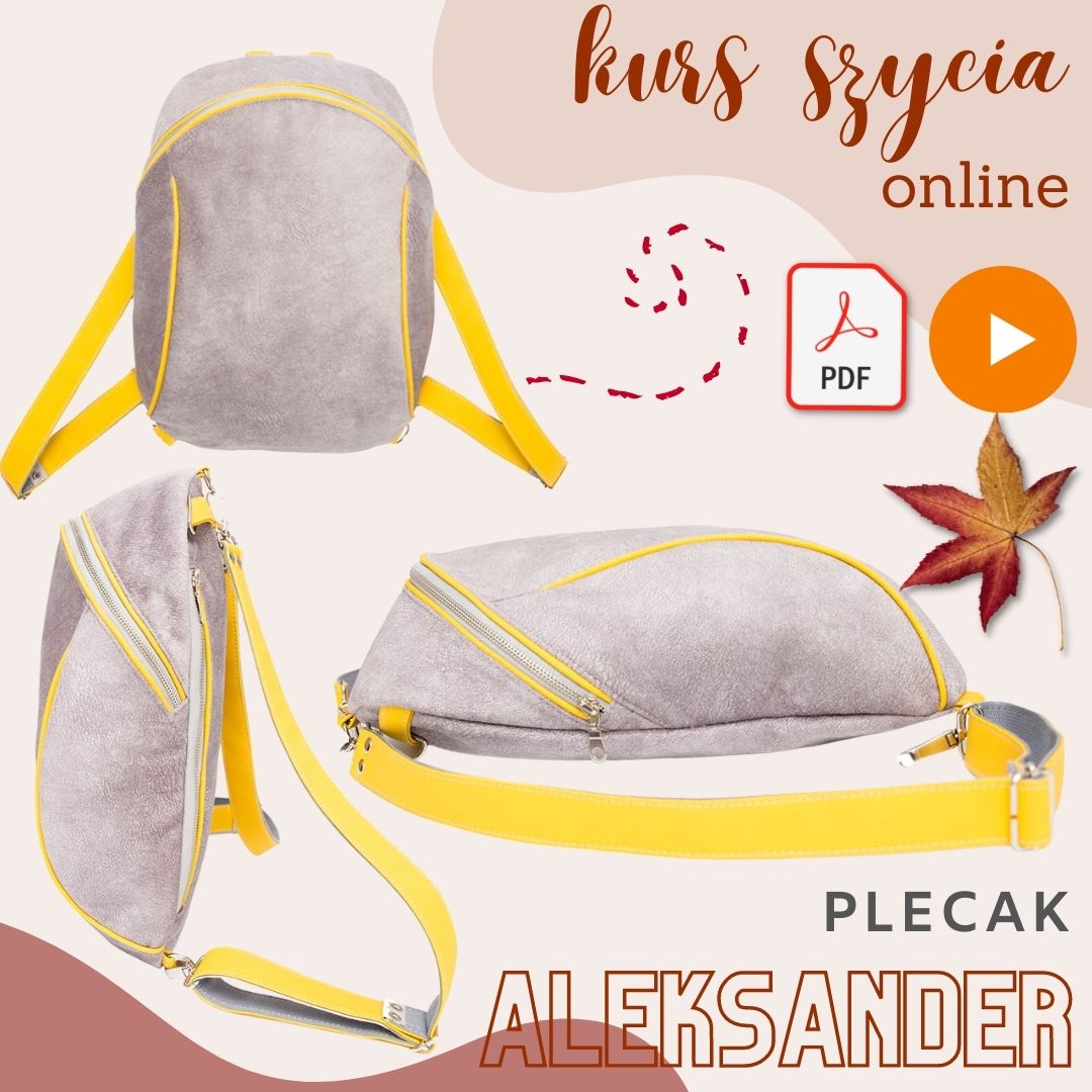 ak uszyć plecak model aleksander kurs szycia online