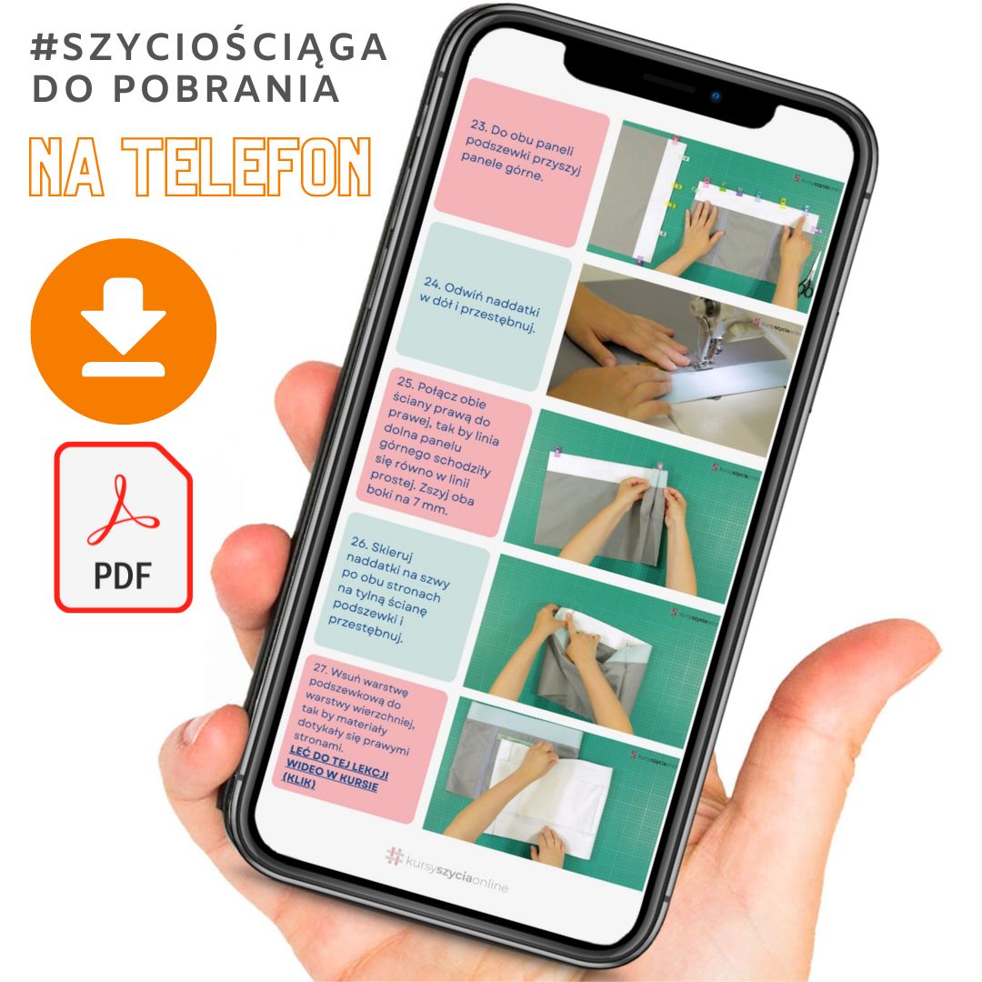 torebka i plecak typu bucket bag kurs szycia online wykroje