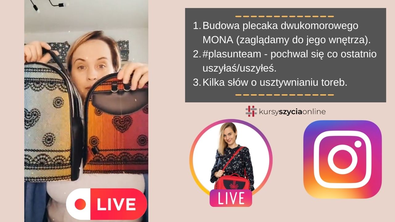 Live: Budowa plecaków dwukomorowych MONA. #plasunteam Q&A 24.10.22