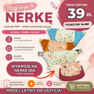 Nerka IDA – wykrój PDF + wideo tutorial.