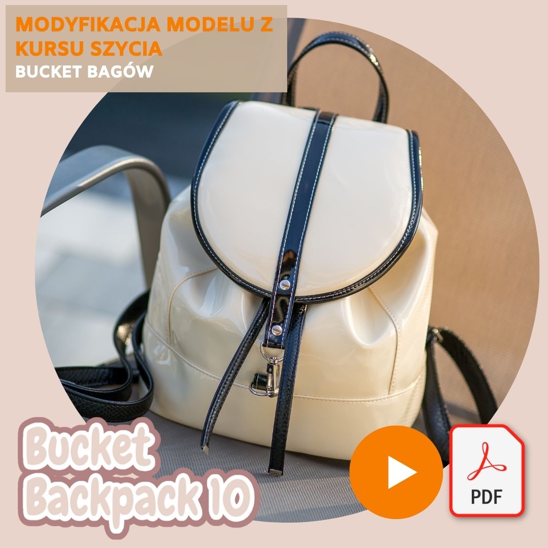 bucket backpack 10 kursy szycia online i wykroje na torby, nerki, plecaki Kamila Plasun