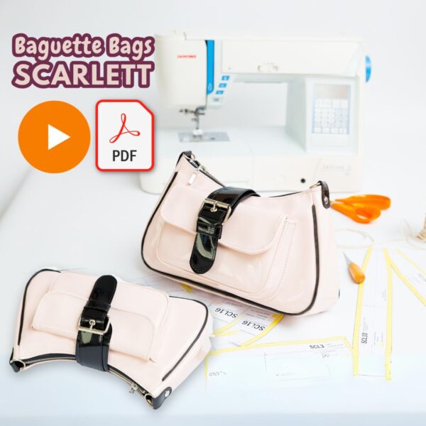 Jak uszyć idealną torebkę baguette bag? Bez falującego zamka z wieloma kieszeniami, w dwóch rozmiarach? Scarlett