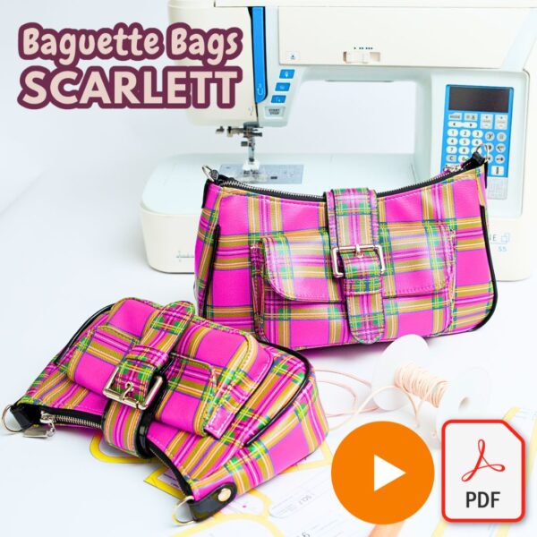 Jak uszyć idealną torebkę baguette bag? Bez falującego zamka z wieloma kieszeniami, w dwóch rozmiarach? Scarlett