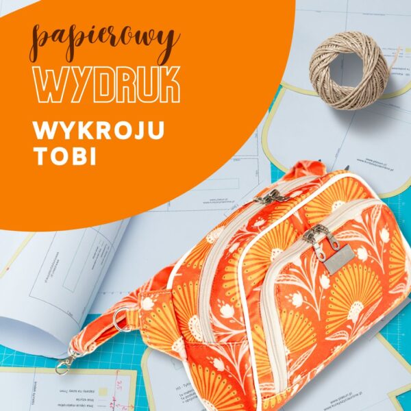 nerka TOBI wykrój wideo instrukcja szycia tutorial nerka z kieszeniami nerka dwukomorowa