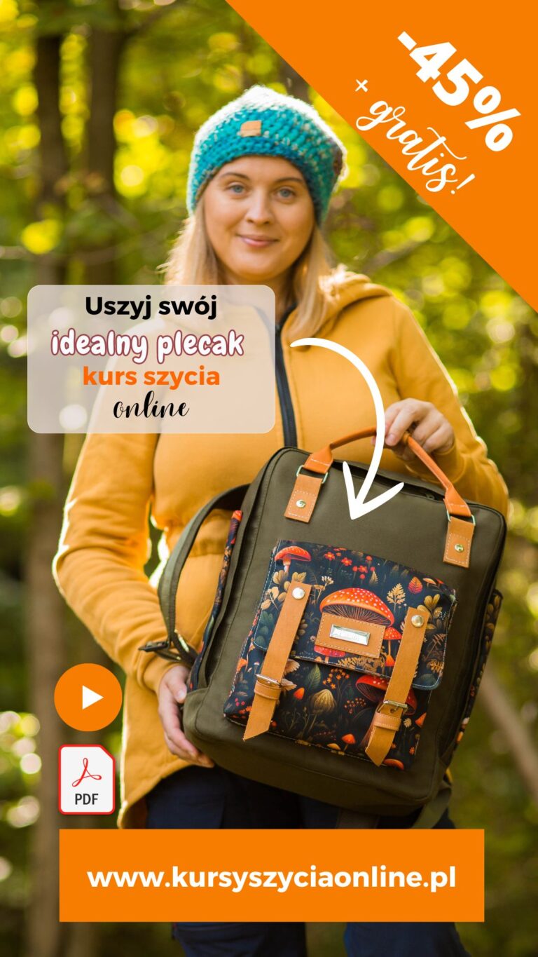 Jak uszyć plecak miejski Julian? Kurs szycia online