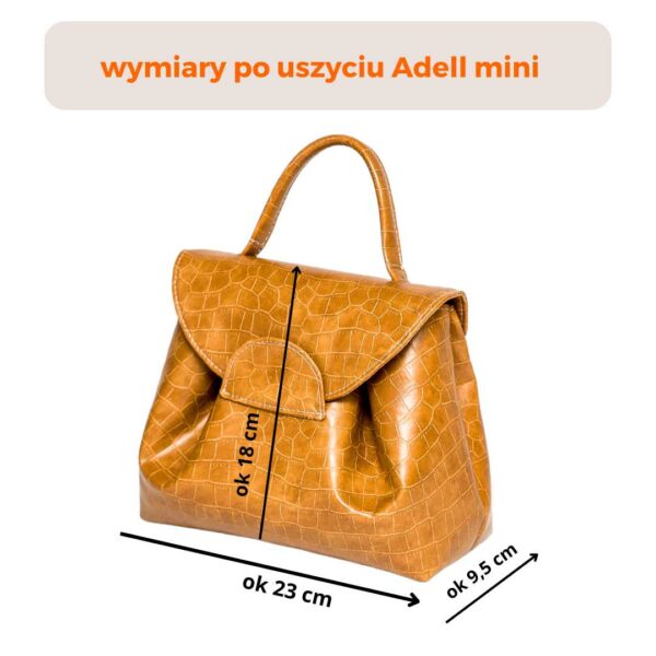 Torba mini Adell wykrój PDF + wideo instrukcja szycia tutorial