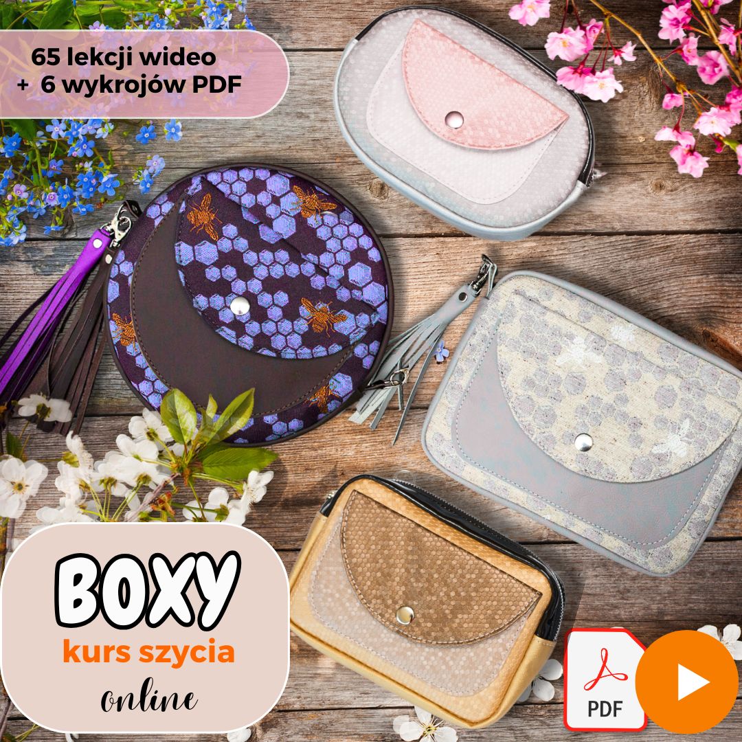 box kursy szycia online i wykroje na torby, nerki, plecaki Kamila Plasun