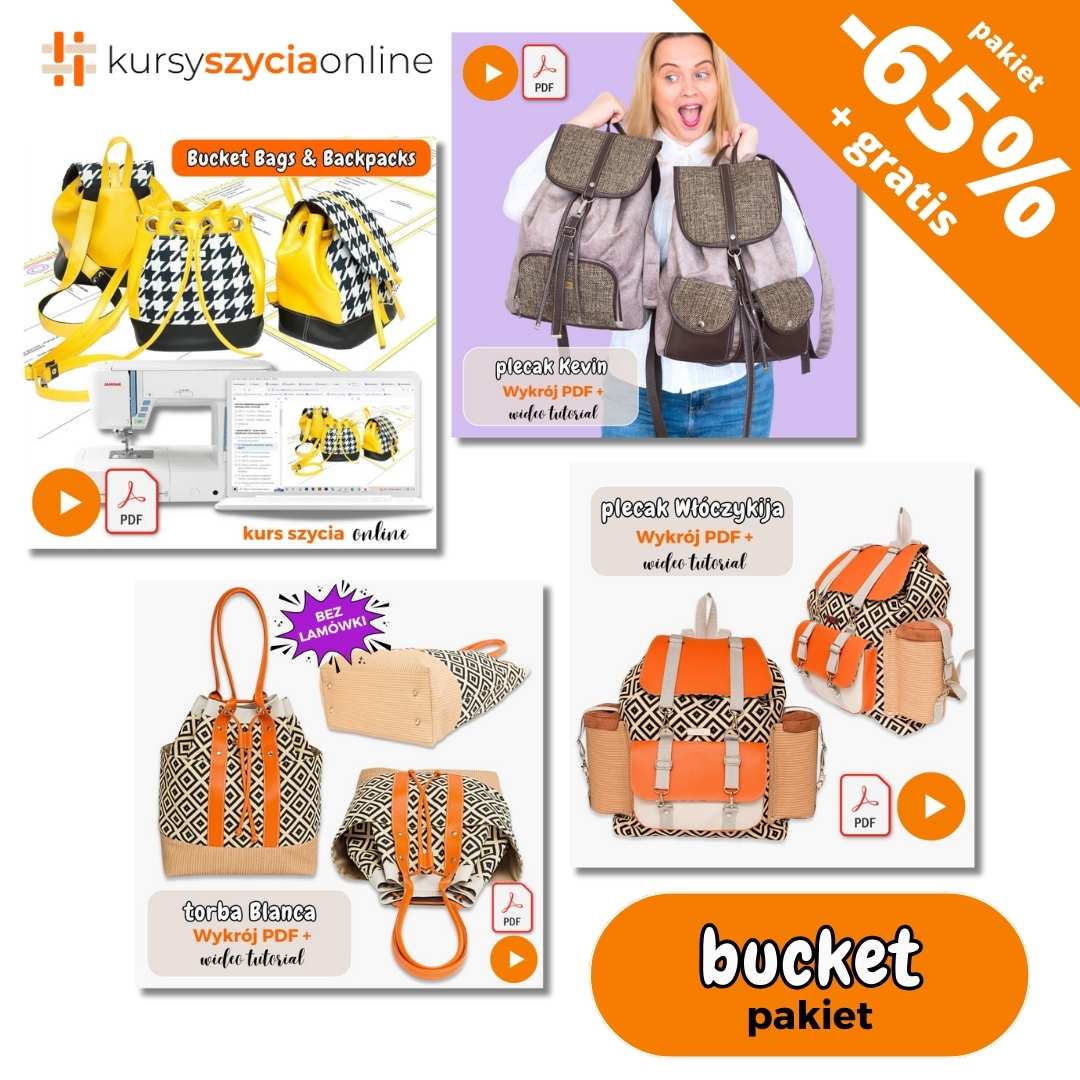 bucket bags bucket backpack kurs szycia online