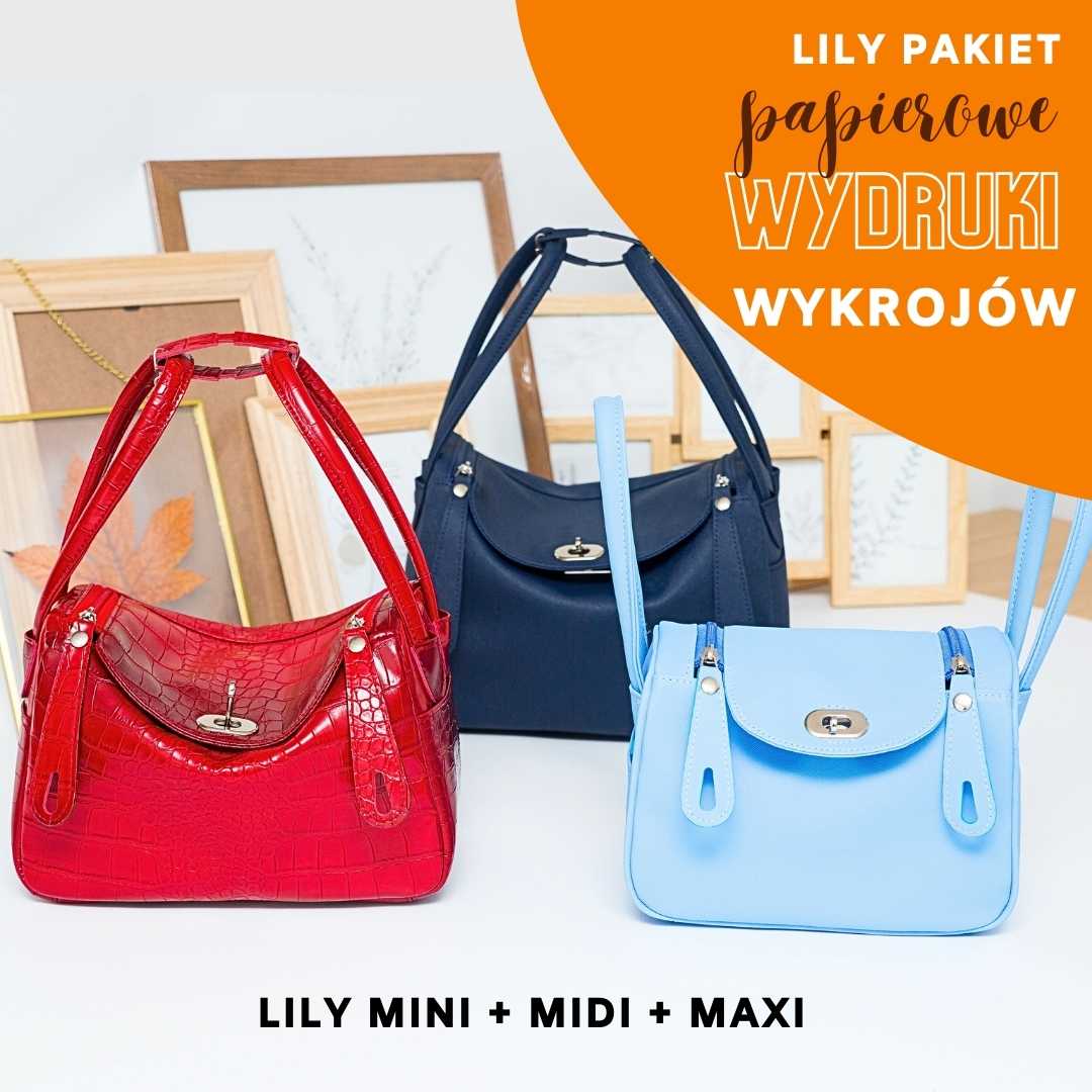 Lily BAG inspirowana Lindy Bag Hermes wideo tutorial wykroje PDF