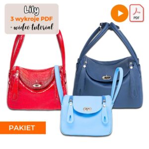 Lily BAG inspirowana Lindy Bag Hermes wideo tutorial wykroje PDF