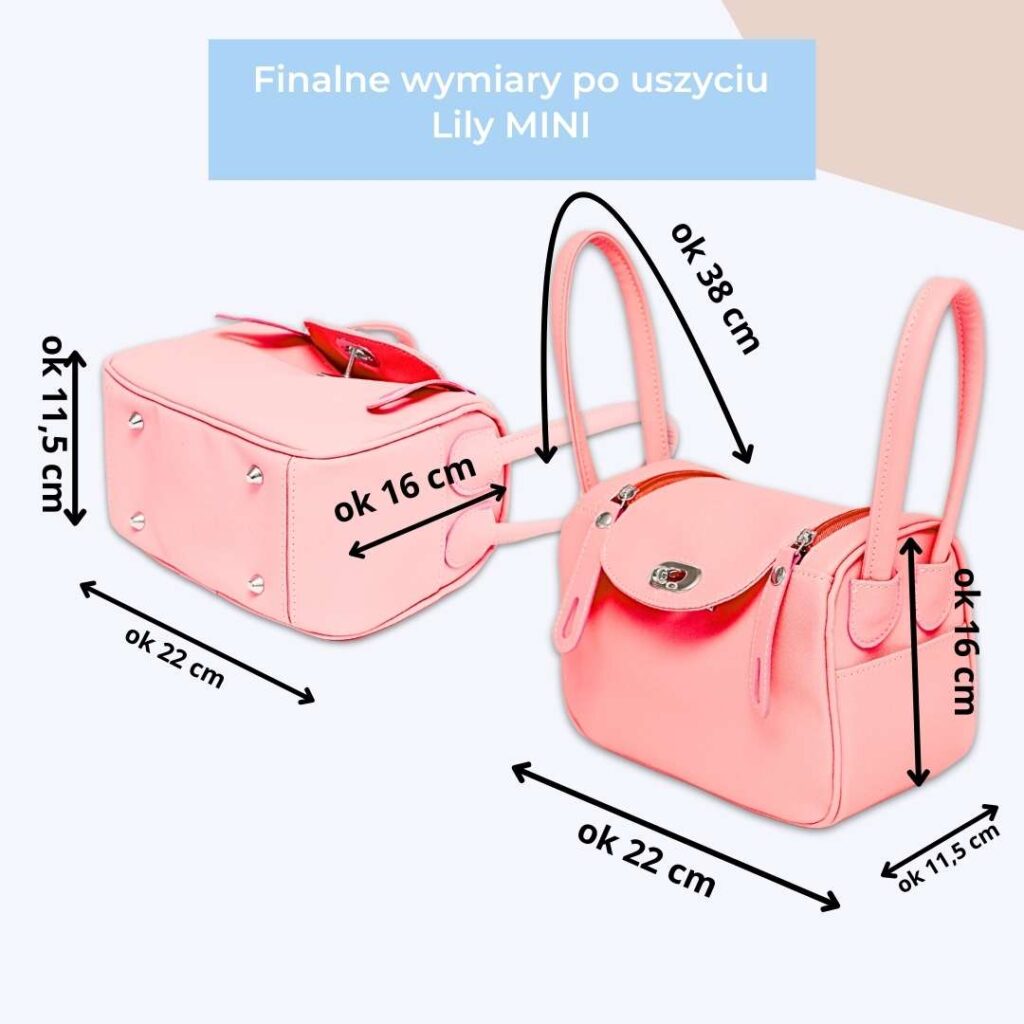 Lily BAG inspirowana Lindy Bag Hermes wideo tutorial wykroje PDF