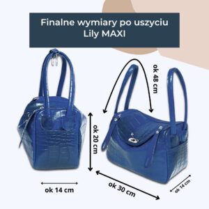 LILY BAG MAXI- wykrój PDF + wideo tutorial