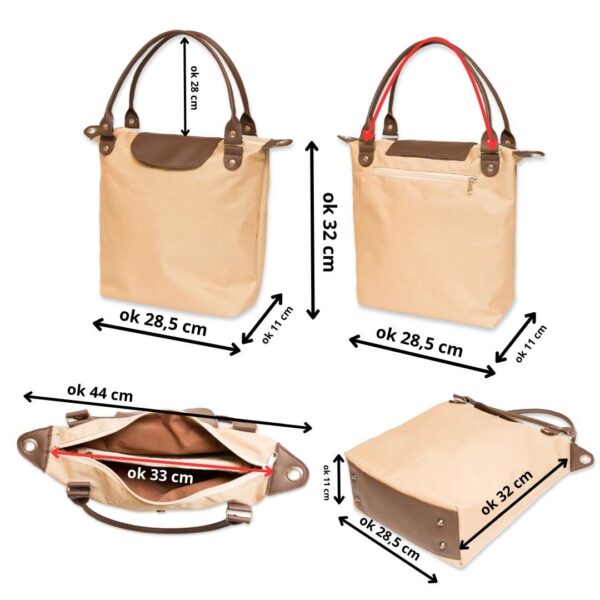 Torba Tamara shopper bag z przegrodą wykroje PDF wideo tutorial z instrukcją szycia
