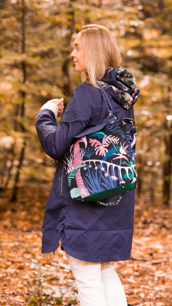 Torba Tamara shopper bag z przegrodą wykroje PDF wideo tutorial z instrukcją szycia