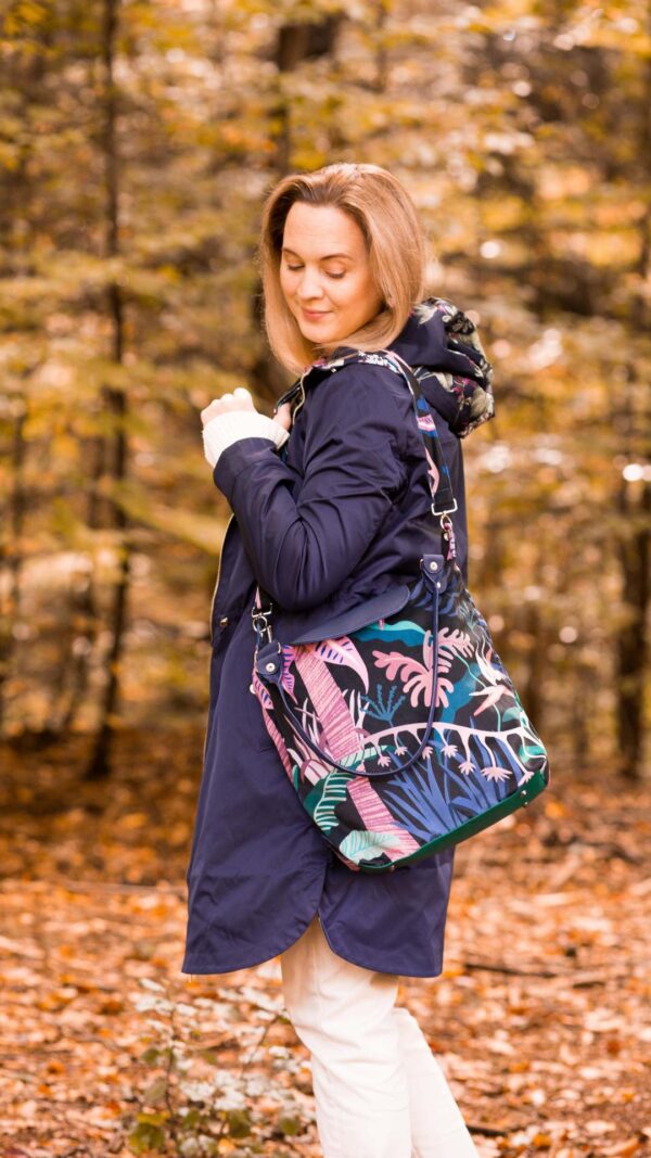 Torba Tamara shopper bag z przegrodą wykroje PDF wideo tutorial z instrukcją szycia