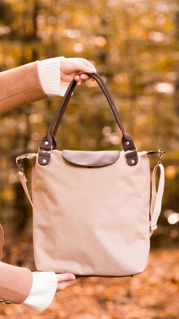 Torba Tamara shopper bag z przegrodą wykroje PDF wideo tutorial z instrukcją szycia
