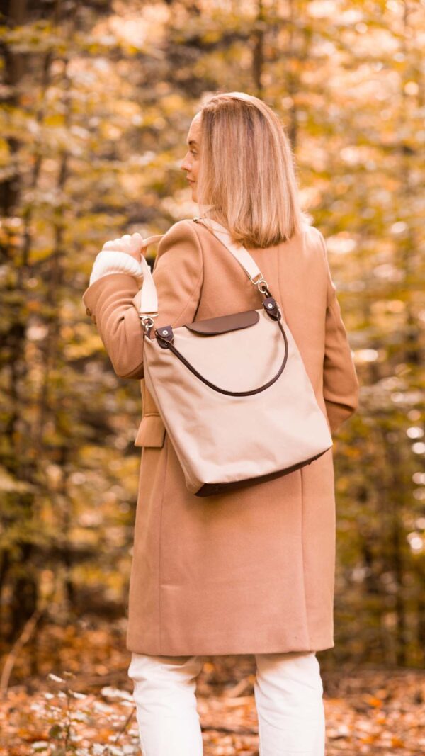 Torba Tamara shopper bag z przegrodą wykroje PDF wideo tutorial z instrukcją szycia