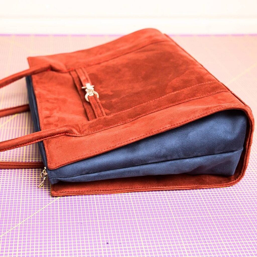 Torebki Aurora jak uszyć torby z wymiennymi organizerami wykroje PDF + wideo tutorial Kamila Plasun