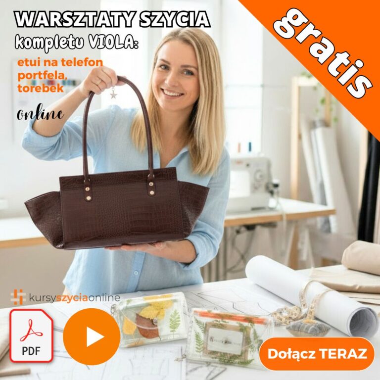 komplet VIOLA etui na telefon, portfel, torba warsztaty online wykroje