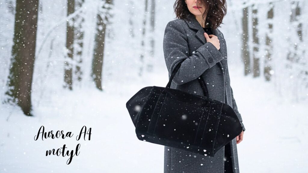 Torebki Aurora jak uszyć torby z wymiennymi organizerami wykroje PDF + wideo tutorial Kamila Plasun