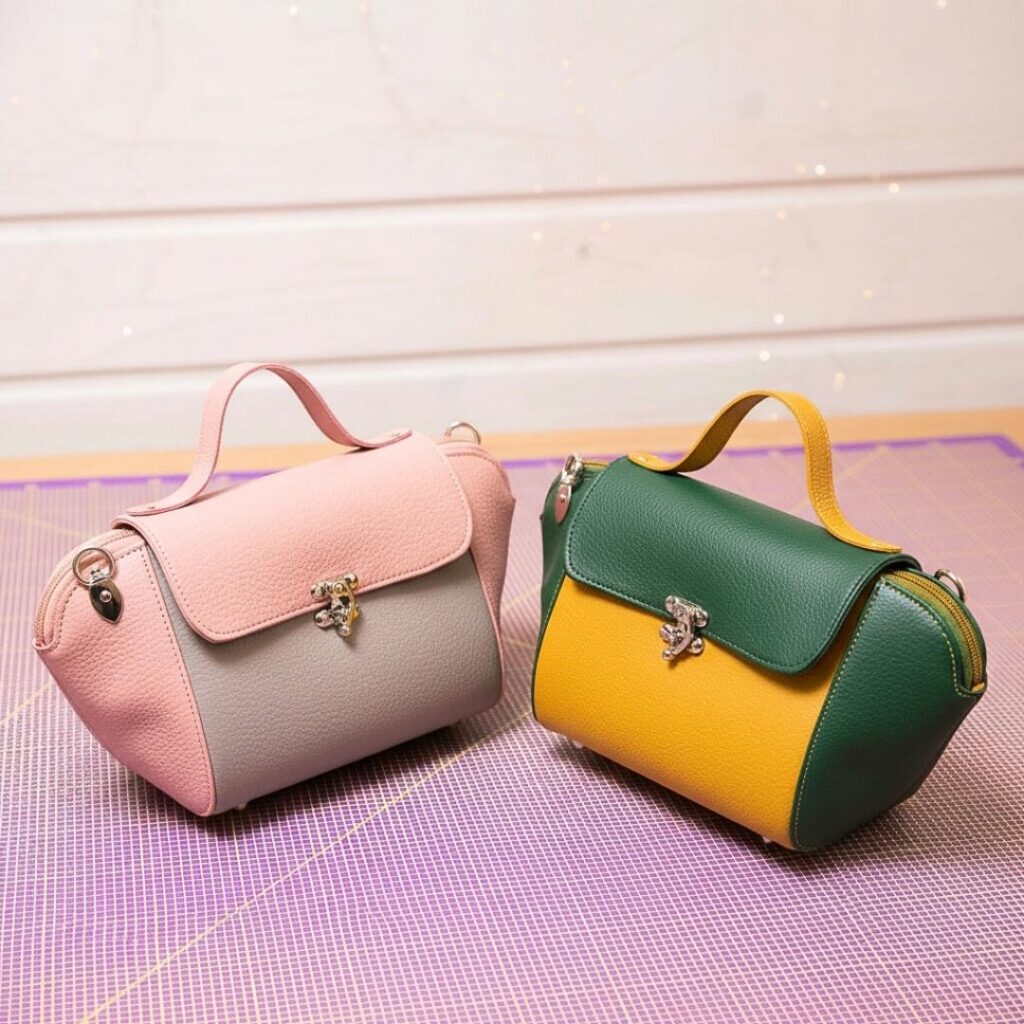 Torebka DIANA wykroje PDF + wideo tutorial z instrukcją szycia krok po kroku Kamila Plasun