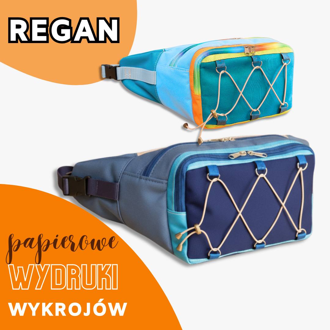 Outdoorowa nerka uniwersalna damska męska REGAN standard maxi, wykroje PDF wideo tutorial