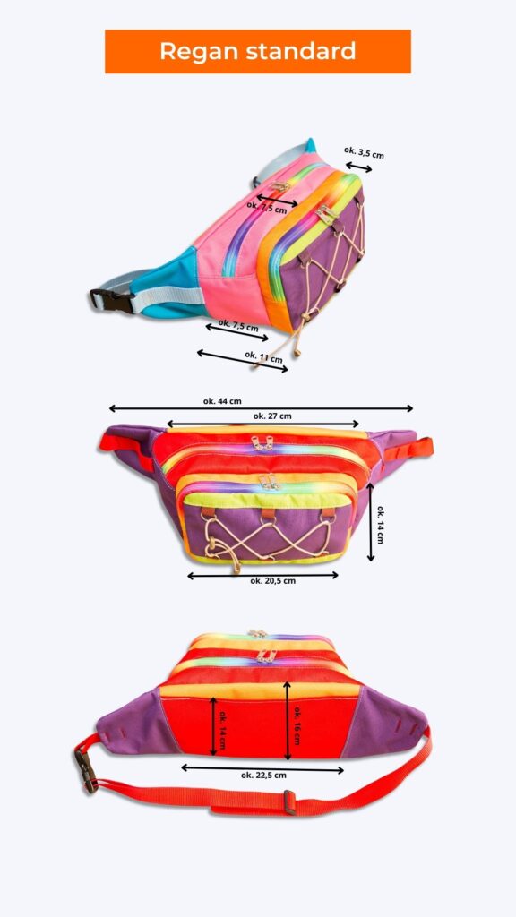 Outdoorowa nerka uniwersalna damska męska REGAN standard maxi, wykroje PDF wideo tutorial