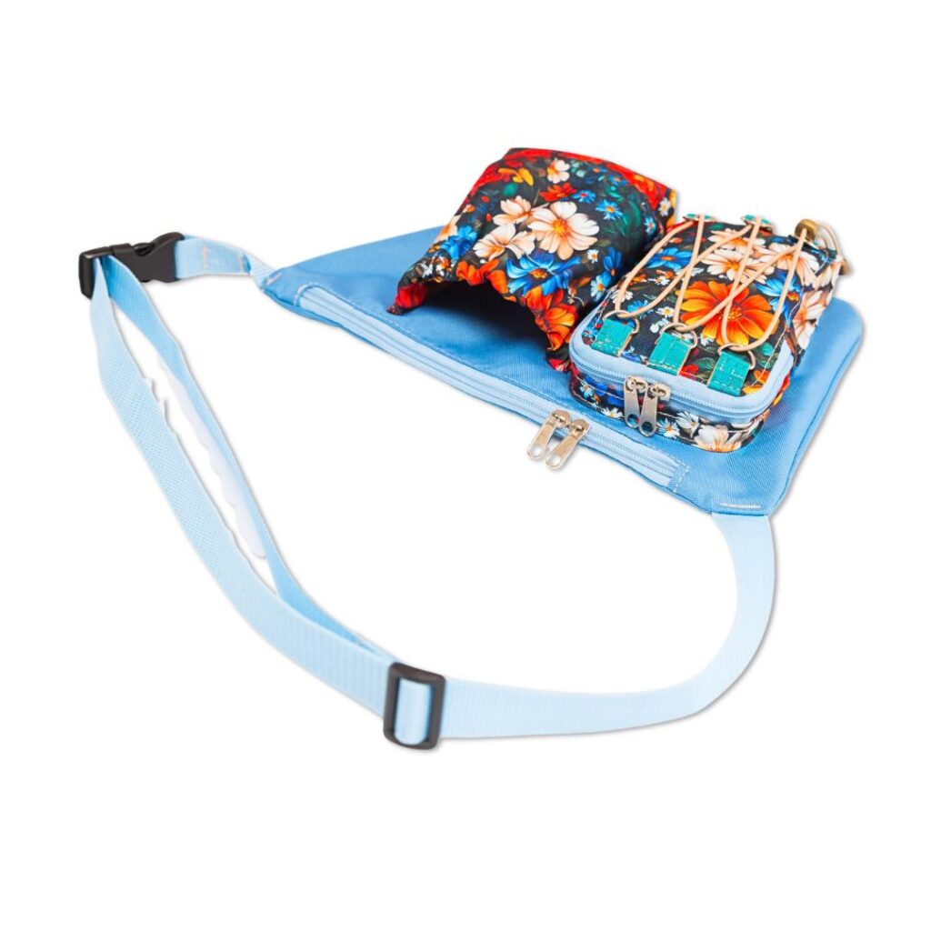 Asymetryczna outdoroowa nerka na telefon i bidon NOAH wykroje PDF + wideo tutorial z instrukcją szycia