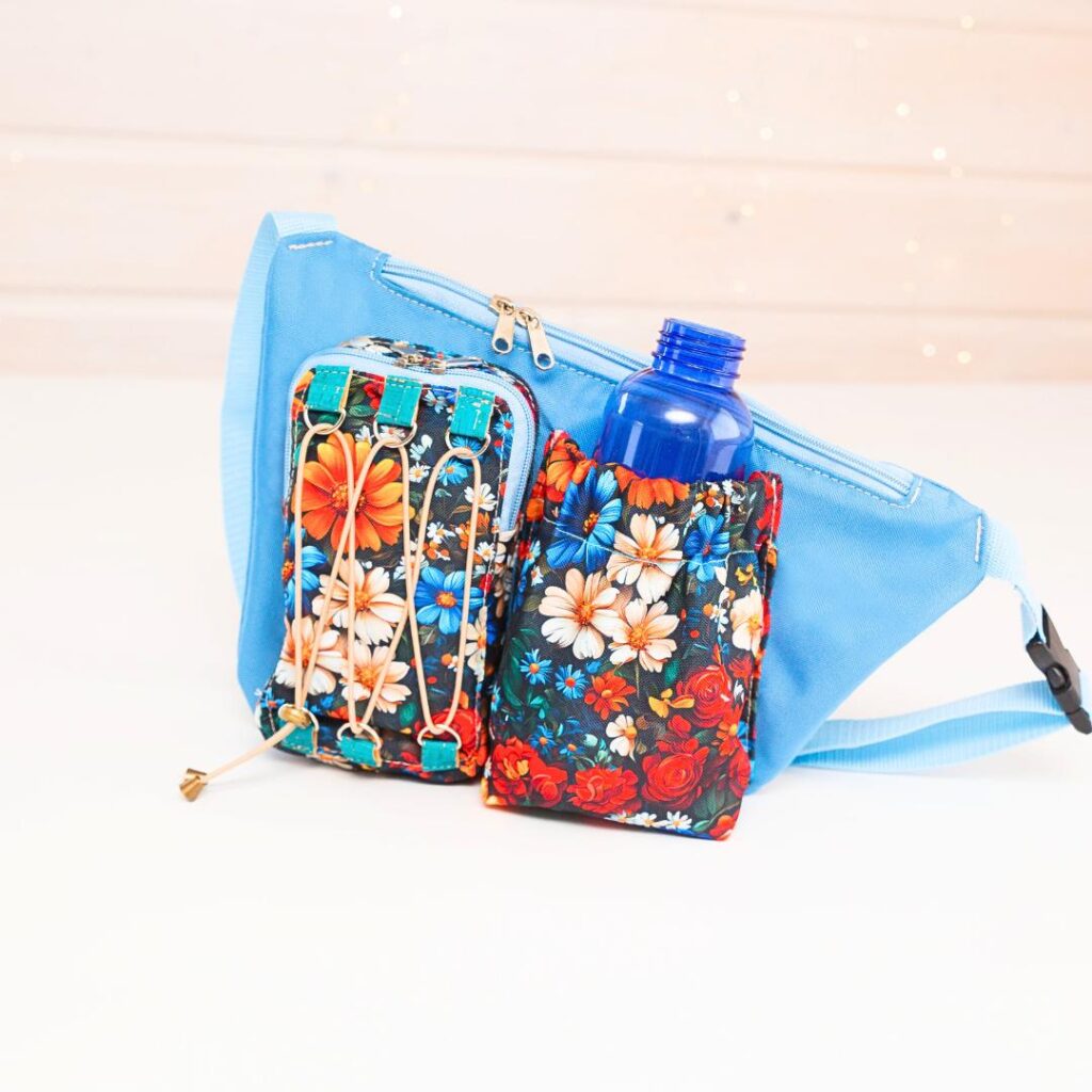 Asymetryczna outdoroowa nerka na telefon i bidon NOAH wykroje PDF + wideo tutorial z instrukcją szycia