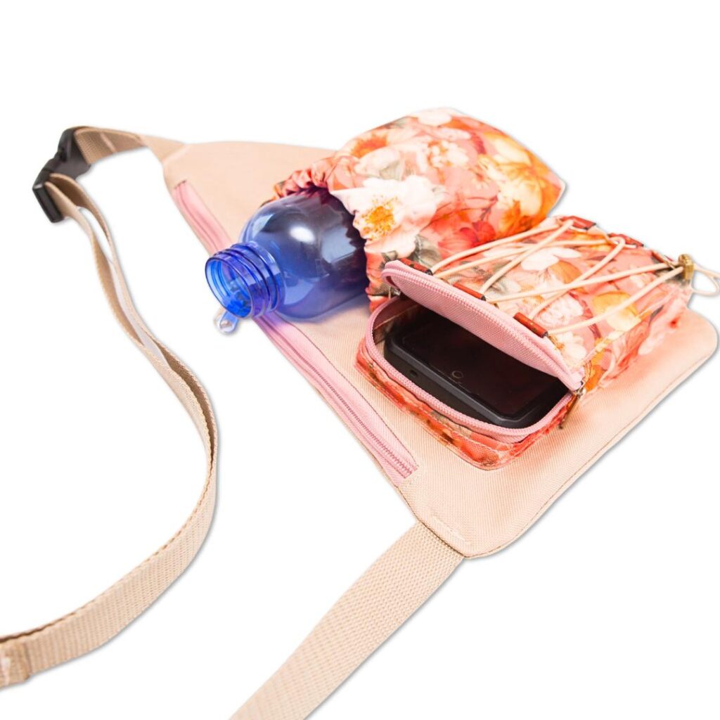 Asymetryczna outdoroowa nerka na telefon i bidon NOAH wykroje PDF + wideo tutorial z instrukcją szycia