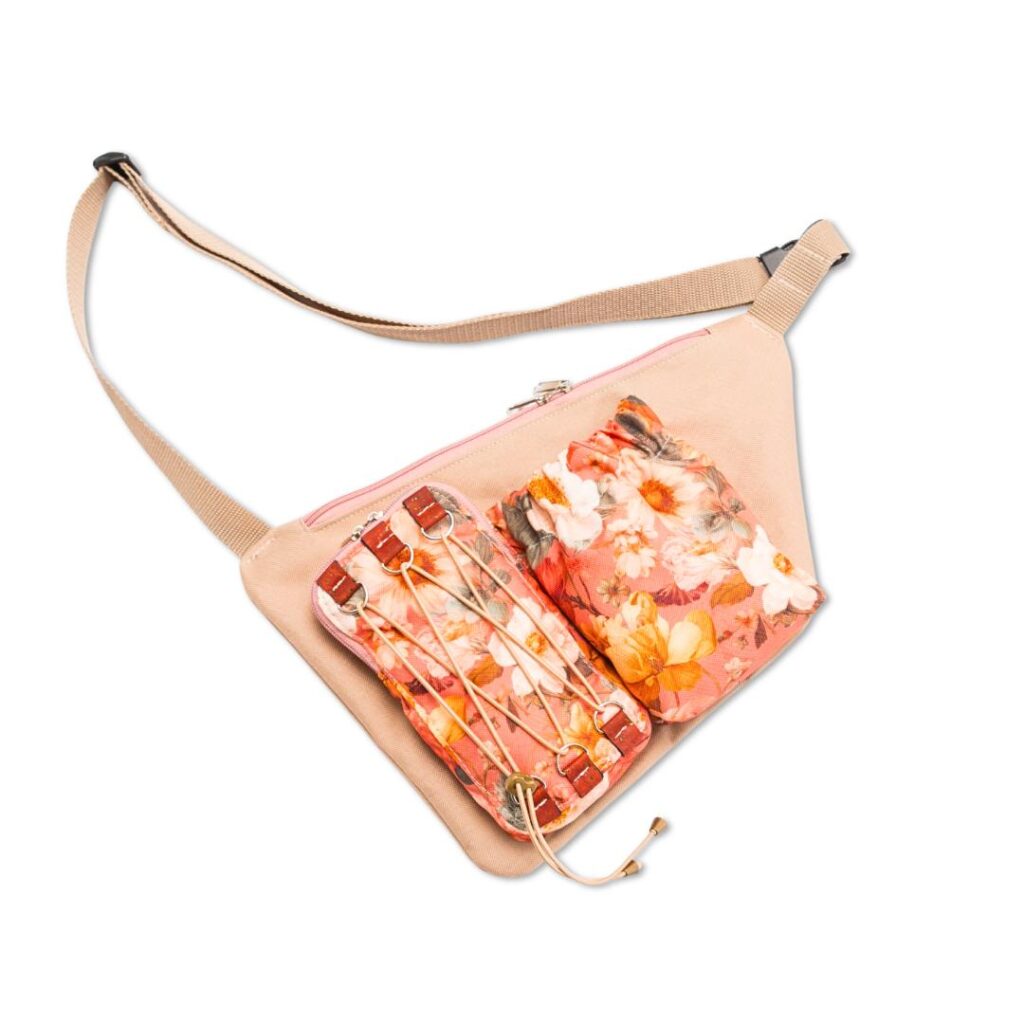 Asymetryczna outdoroowa nerka na telefon i bidon NOAH wykroje PDF + wideo tutorial z instrukcją szycia