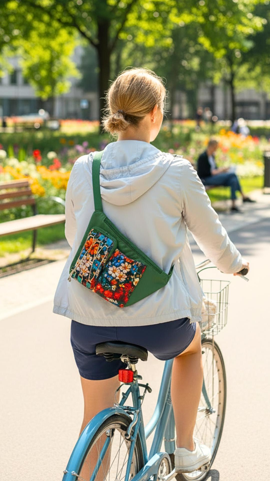 Asymetryczna outdoroowa nerka na telefon i bidon NOAH wykroje PDF + wideo tutorial z instrukcją szycia