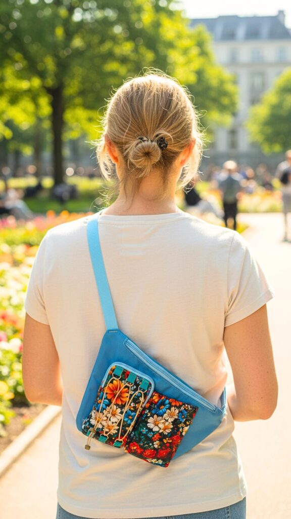 Asymetryczna outdoroowa nerka na telefon i bidon NOAH wykroje PDF + wideo tutorial z instrukcją szycia