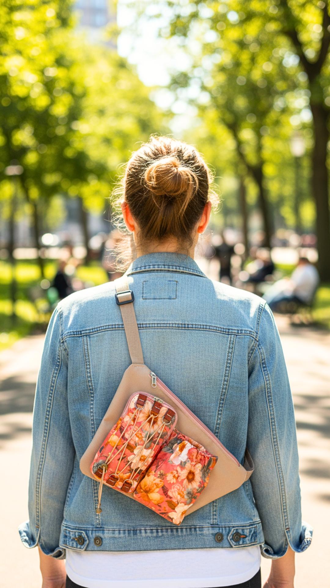 Asymetryczna outdoroowa nerka na telefon i bidon NOAH wykroje PDF + wideo tutorial z instrukcją szycia