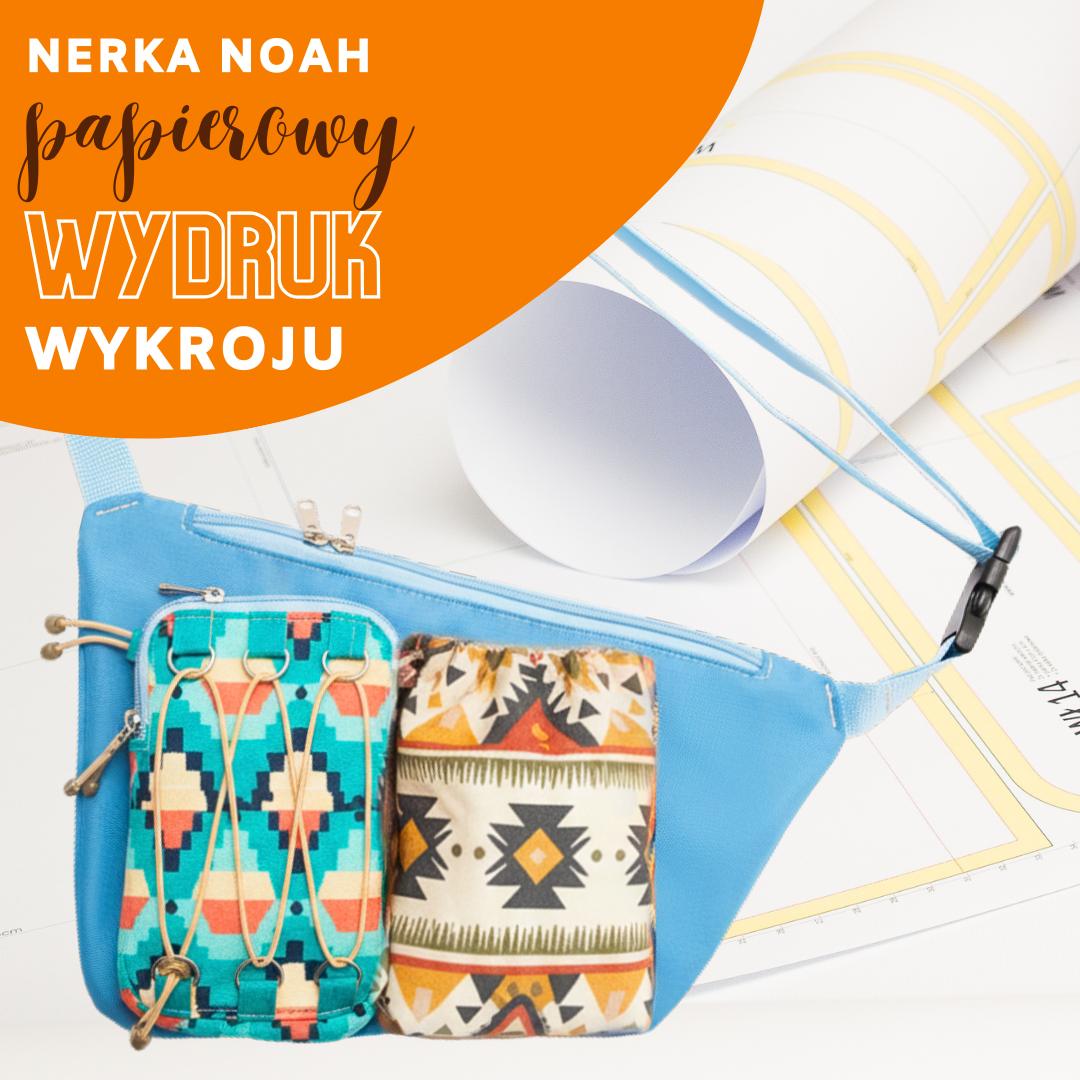 Asymetryczna outdoroowa nerka na telefon i bidon NOAH wykroje PDF + wideo tutorial z instrukcją szycia