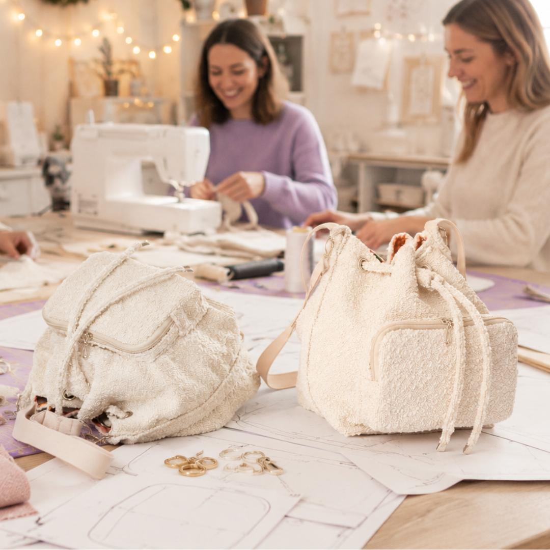 Nina bucket bag wykroje PDF wideo tutorial z instrukcją szycia