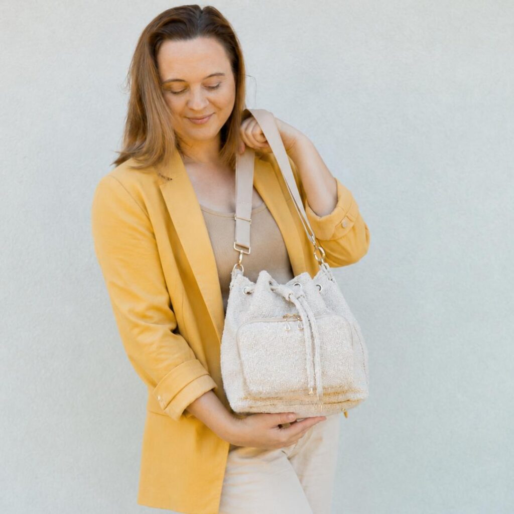 Nina bucket bag wykroje PDF wideo tutorial z instrukcją szycia