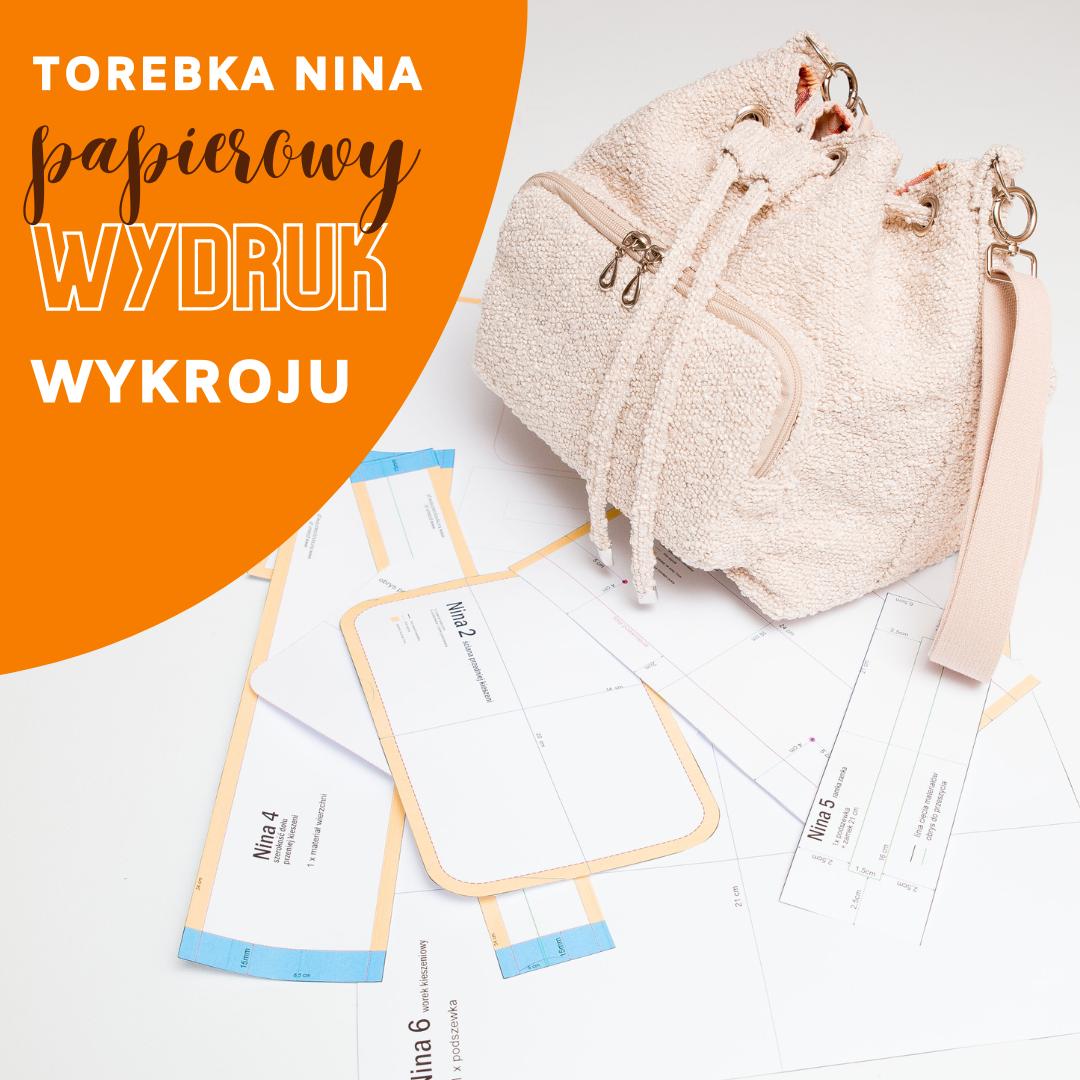Nina bucket bag wykroje PDF wideo tutorial z instrukcją szycia