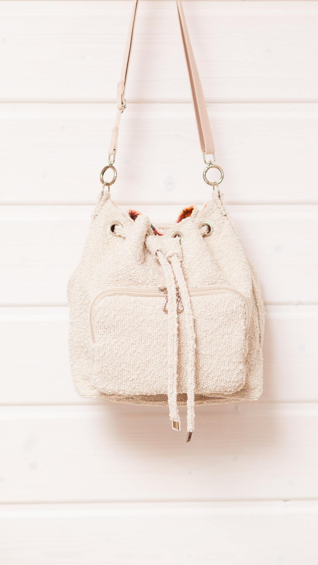 Nina bucket bag wykroje PDF wideo tutorial z instrukcją szycia
